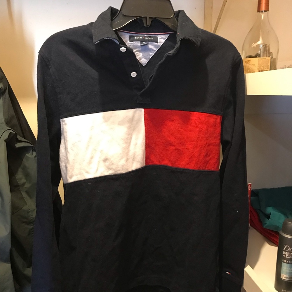 Tommy Hilfiger Long sleeve Big logo Polo
